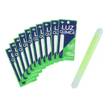 Kit 10 Luz Química 75mm Luminoso P/ Pesca - Albatroz Foto mini 1