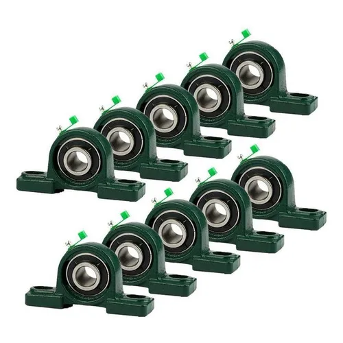 Kit 10 Mancal Pedestal Com Rolamento Ucp205 25mm Foto 1