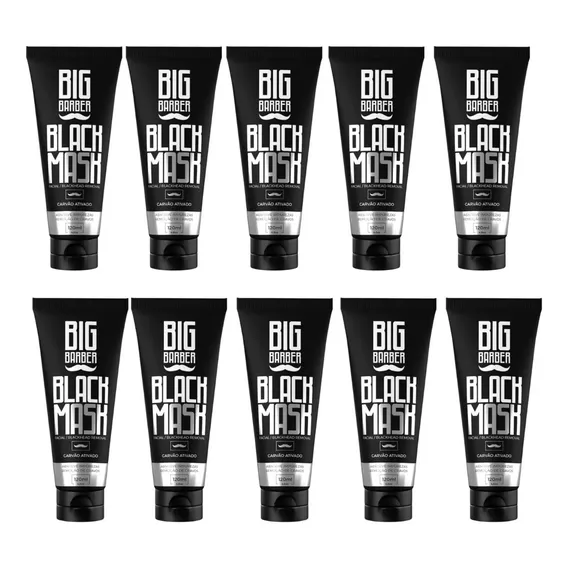 Kit 10 Mascara Removedora Cravos Carvão Ativado Black Mask Foto 1