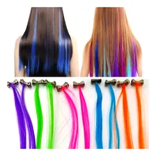 Kit 10 Mechas De Cabelo Coloridas (10 Unidades) Foto mini 1