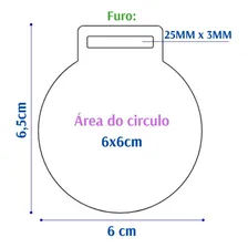 Kit 10 Medalhas 6cm- 2mm C/ Fita Bronze Foto mini 4