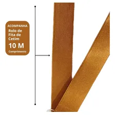 Kit 10 Medalhas 6cm- 2mm C/ Fita Bronze Foto mini  2