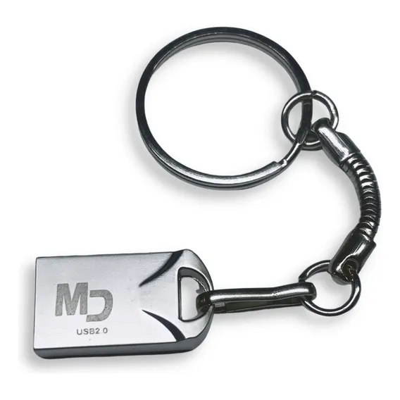 Kit 10 Mini Pendrive 8gb Atacado Masterdrive Platinum Origin Cor Preto/Prateado MD Foto 1
