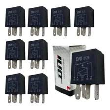 Kit 10 Mini Rele Auxiliar 12v 40a 4 Pinos Resistor Universal Foto mini 1
