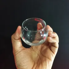 Kit 10 Mini Vaso Castiçal De Vidro Redondo Para Vela 100ml Cor Água Foto mini 2