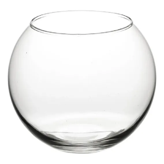 Kit 10 Mini Vaso Castiçal De Vidro Redondo Para Vela 100ml Cor Água Foto 1