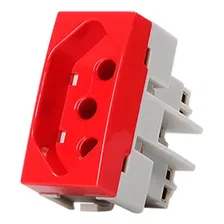 Kit 10 Modulo Tomada 20a Sp+t Vermelho Sleek Margirius Foto mini 1