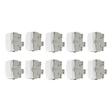 Kit 10 Modulos Interruptor Paralelo Sleek Branco Margirius Corrente Nominal 10 A Voltagem Nominal 250v Foto mini 1