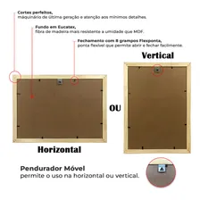 Kit 10 Moldura Quadro A4 21x30 C/ Vidro Certificado Diploma Cor Dourada Foto mini  3