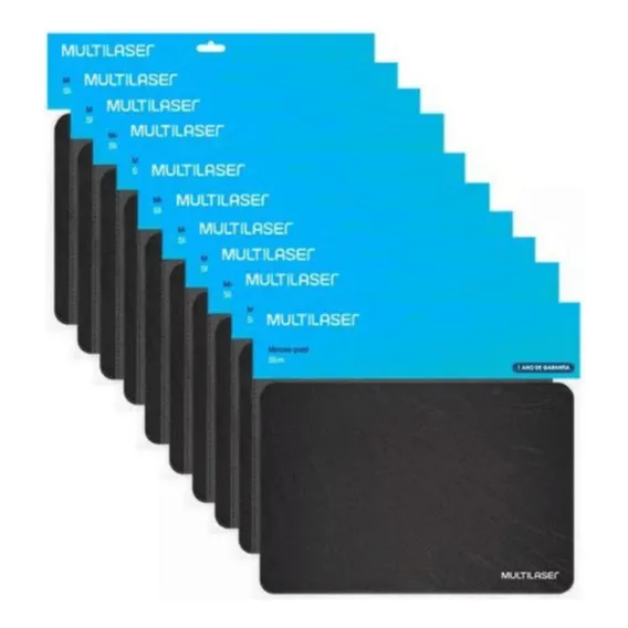 Kit 10 Mouse Pad Multilaser Foto 1