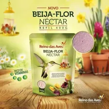 Kit 10 Nectar Para Beija Flor Refil 400g Reino Das Aves Foto mini 3