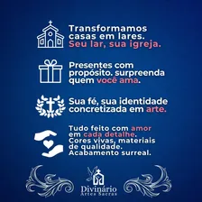 Kit 10 Nossa Senhora Aparecida Painel Carro Metal 5cm Cor Prata Foto  mini 1