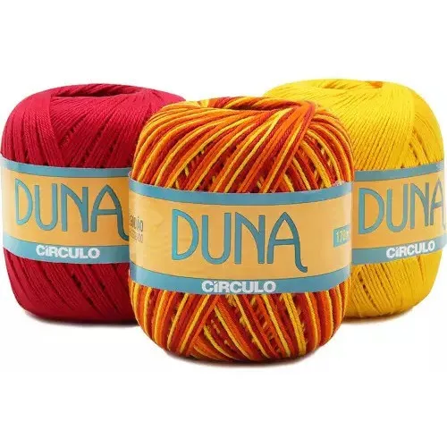 Kit 10 Novelos Fio Duna Circulo 170m (590.tex) 100g (10un) Cor Sortidos Foto 1