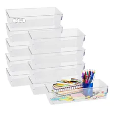 Kit 10 Organizador Geladeira/armário/cozinha Acrílico 23x8x5 Foto  mini 1