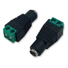 Kit 10 P4 Borne Fêmea Conector Fita Led Fonte Cftv Foto mini 1