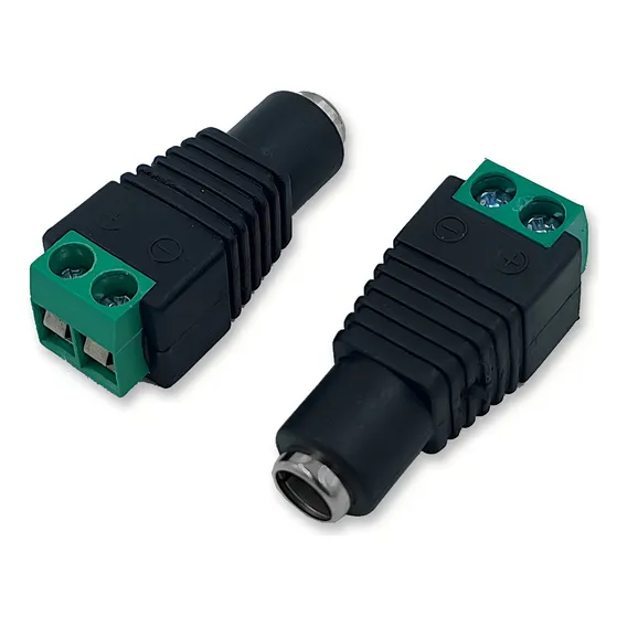 Kit 10 P4 Borne Fêmea Conector Fita Led Fonte Cftv Foto 1