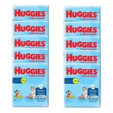 Kit 10 Pacotes De Fraldas Huggies Tripla Proteção Tamanho M Tamanho Médio (M Foto mini 1