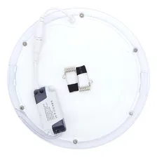 Kit 10 Painel Embutir 18w Redondo Luz Branco Frio Estrutura Branco-frio 110v/220v (bivolt) Foto mini 3