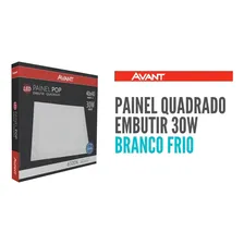 Kit 10 Painel Led Embutir 30w 40x40 Quadrado Branco Frio Foto mini  2