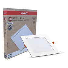 Kit 10 Painel Led Pop Quadrado Emb 24w 3000k 30x30 Br Avant Foto mini 2