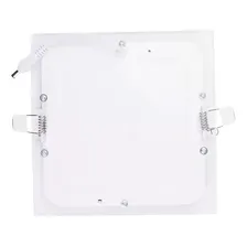 Kit 10 Painel Plafon Led 18w Quadrado Redondo Embutir Foto mini 2
