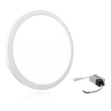 Kit 10 Painel Plafon Led 18w Redondo Sobrepor Branco Frio Foto mini  2