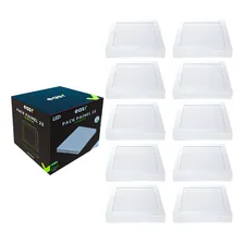 Kit 10 Painel Plafon Led 24w 25w Quadrado Sobrepor Branco Frio Foto mini 4