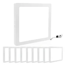Kit 10 Painel Plafon Led Sobrepor 25w Quadrado Neutro Cor Branco/neutro 110v/220v (bivolt) Foto  mini 1