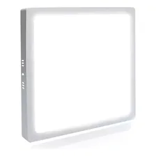Kit 10 Painel Plafon Led Teto 25w 24w Quadrado Sobrepor Frio Foto mini 1