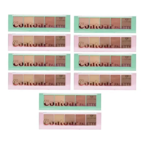 Kit 10 Paletas Corretivo Facial Contorno C/ Pincel - Atacado Tom 1 Foto 1