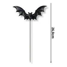 Kit 10 Palito Aranha/morcego/ab贸bora Decorar Festa Halloween Foto mini 3