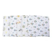 Kit 10 Pano De Boca Fraldinha Estampada 35x35cm Comum Menino Foto mini  3