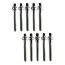 Kit 10 Parafusos Para Tom Surdo De Bateria Cromado Premium Foto mini 3