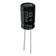 Kit 10 Pçs Capacitor Eletrolitico 220mf X 63v - 220x63v 105 Foto mini 2
