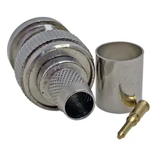 Kit 10 Pçs Conector Bnc Macho Para Crimpar Rg6 Foto mini 4