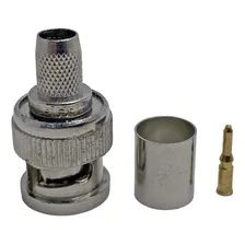 Kit 10 Pçs Conector Bnc Macho Para Crimpar Rg6 Foto mini  2