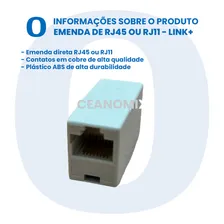 Kit 10 Pçs Emenda Rj45 Rj11 Utp 8x8 Cabo De Rede Lan Foto mini 4