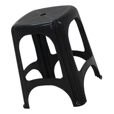 Kit 10 Peças Banqueta Itauna Preta Tramontina Em Plastico Cor Preto Foto mini  2