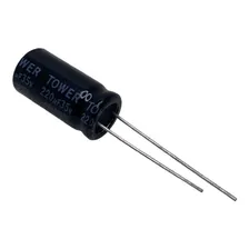 Kit 10 Peças Capacitor Eletrolítico Bipolar 220uf X 35v Foto mini 2