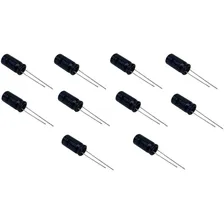 Kit 10 Peças Capacitor Eletrolítico Bipolar 220uf X 35v Foto mini 1