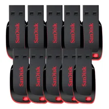 Kit 10 Pen Drive Sandisk 16gb Cruzer Blade 2.0 Foto mini 1