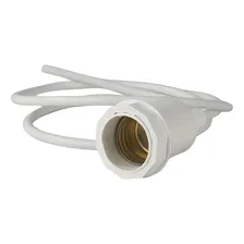 Kit 10 Pendentes Cabo Fio Rosca 1m 110/220w Estrutura Branco 110v/220v Foto mini 1