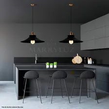 Kit 10 Pendentes Industrial 38 Cm Vintage Retro Nordic Loft 110v/220v Foto mini 4