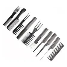 Kit 10 Pentes De Corte Cabeleireiro Barbeiro Profissional Foto mini 2