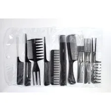 Kit 10 Pentes De Corte Cabeleireiro E Barbeiro Profissional Foto mini  3