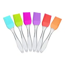 Kit 10 Pincel De Silicone Cabo Plástico Cozinha Culinária Foto  mini 1