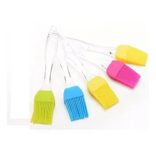 Kit 10 Pincel De Silicone Cabo Plástico Cozinha Culinária Foto mini  2