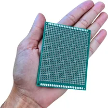 Kit 10 Placa Circuito Impresso Dupla Face Ilhada 7x9cm Pcb Foto mini 3