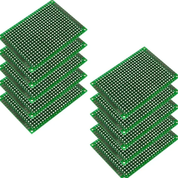 Kit 10 Placa Circuito Impresso Dupla Face Ilhada 7x9cm Pcb Foto 1
