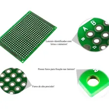 Kit 10 Placa Circuito Impresso Dupla Face Ilhada 7x9cm Pcb Foto mini 4